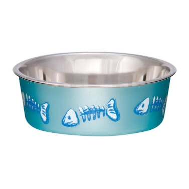 Bella Bowl Fish Skeleton - Blue