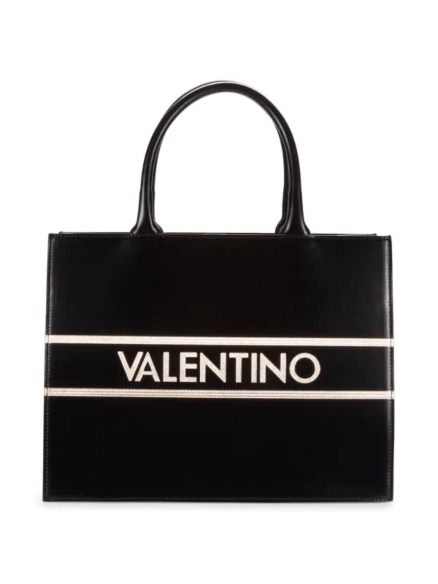 Victoria Logo Leather Tote