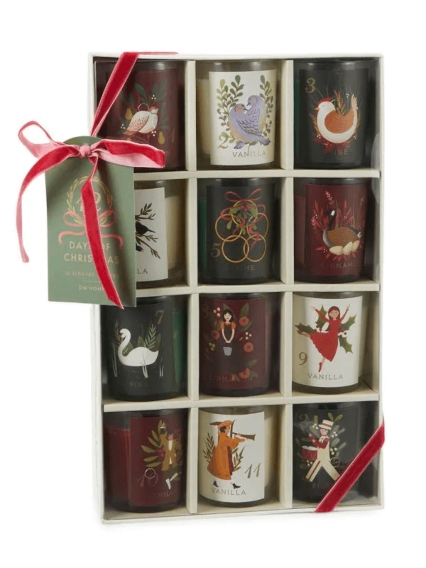 12-Piece Christmas Scented Candle Set