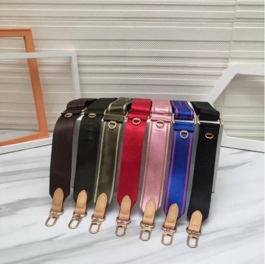 3 Piece Set Bags Sale 7 Colors Pink Black Green Blue Coffee Red Shoulder Straps for Women Crossbody Bag Fabric Bag Parts Strap US $9.76 - 11.86