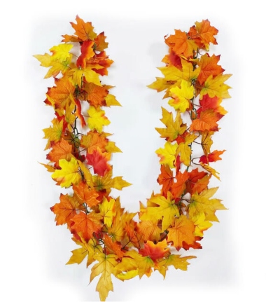 Bloom Room Fall 72in Maple Leaf Garland - Yellow & Orange