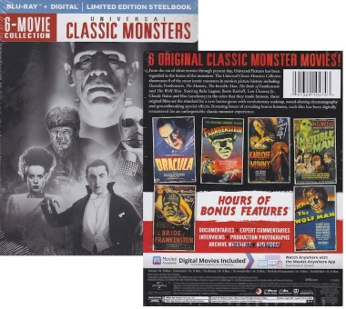 Universal Classic Monsters Collection (Box Set (Steelbook)) [Blu-ray] $23.99