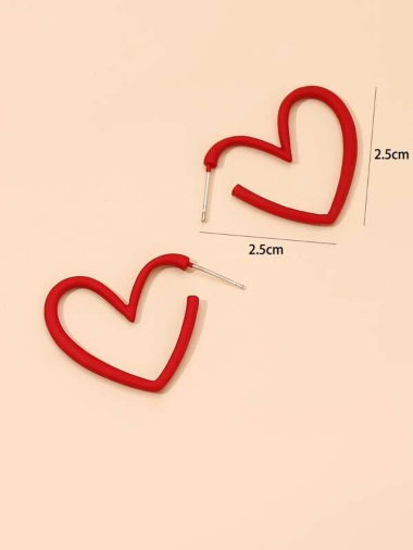 Heart Shaped Hoop Earrings $1.00