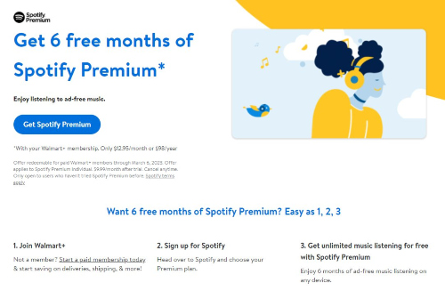 6 free months of Spotify Premium