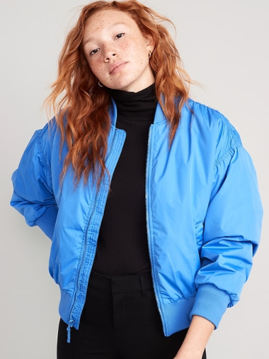 Oversized Bomber Jacket for Women