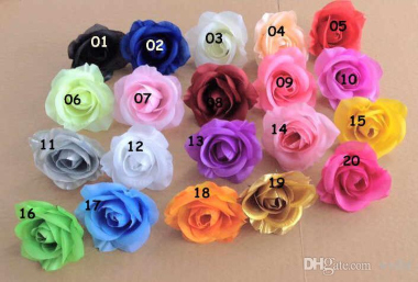 Artificial Silk Camellia Rose Fake Peony Flower Head 7--8cm $0.2 - 0.25