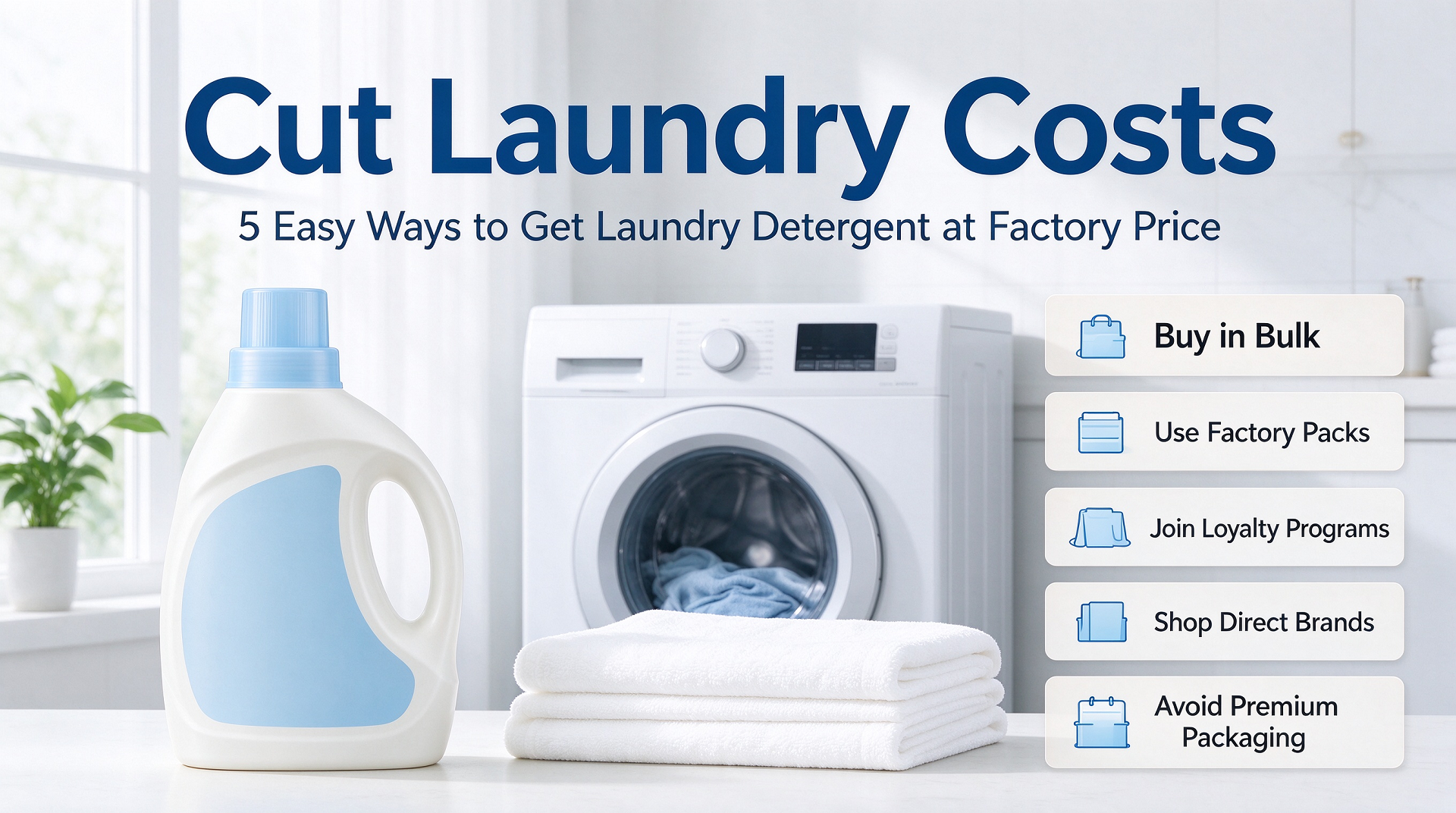 Cut Laundry Costs: 5 Easy Ways to Get Laundry Detergent at Factory Price