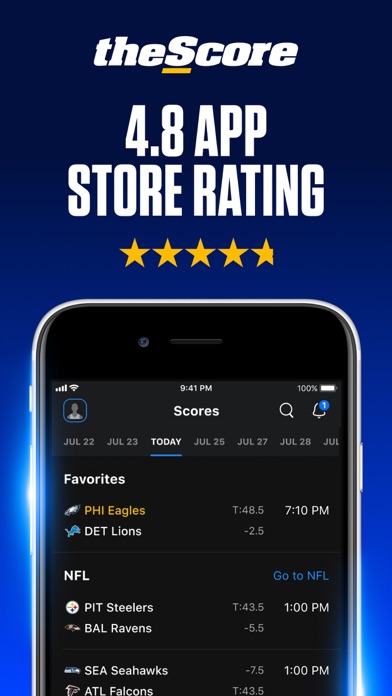 theScore: Sports News & Scores screenshot