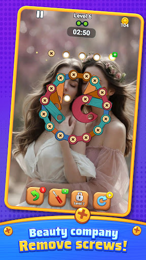 Wood Screw Lovely Puzzle screenshot