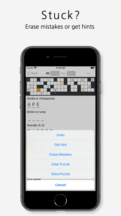 Acrostic Crossword Puzzles screenshot