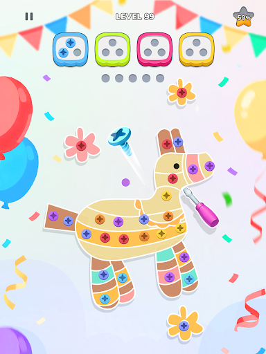 Unscrew Nuts Sort: Pin Puzzle screenshot