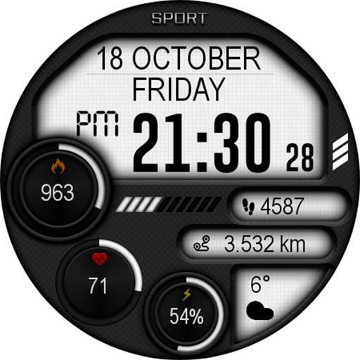 Digital Iwasa Watch Face screenshot