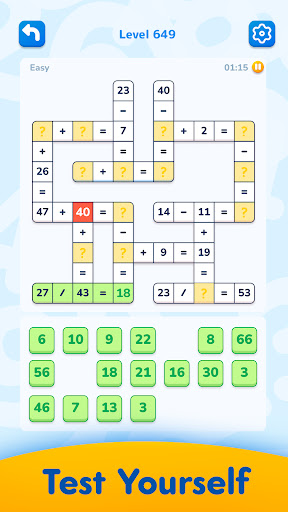 Math Crossword — Number puzzle screenshot