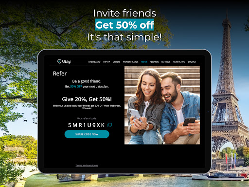 Ubigi: Travel eSIM & data plan screenshot