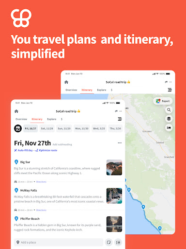 Wanderlog - Trip Planner App screenshot