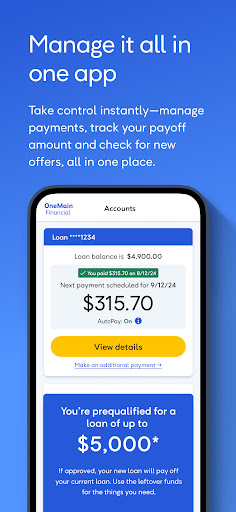 OneMain Financial screenshot