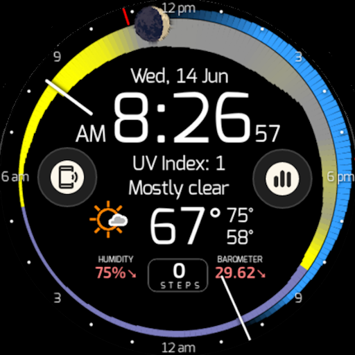 SkyHalo Weather for Wear OS screenshot
