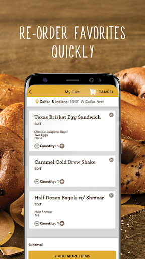 Einstein Bros Bagels screenshot