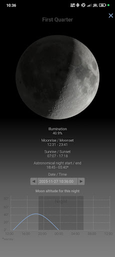 Light pollution map screenshot