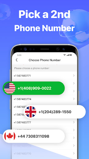 Second Number for Call & Text screenshot
