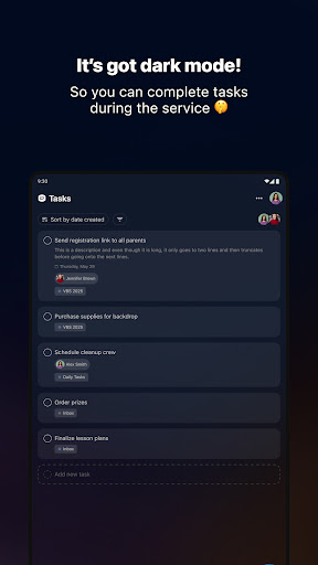 Planning Center screenshot