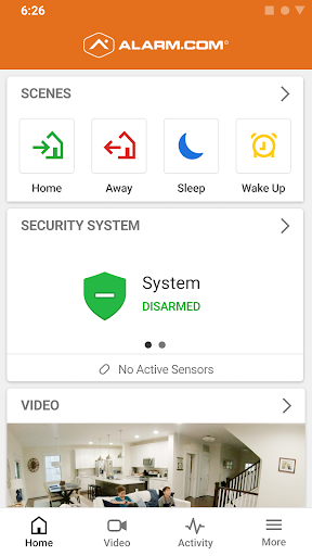 Alarm.com screenshot