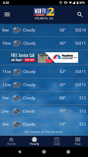 WSB-TV Channel 2 Weather screenshot