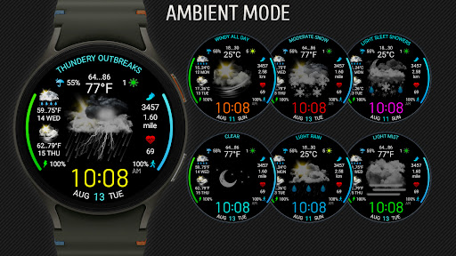 Weather watch face W5.5 screenshot