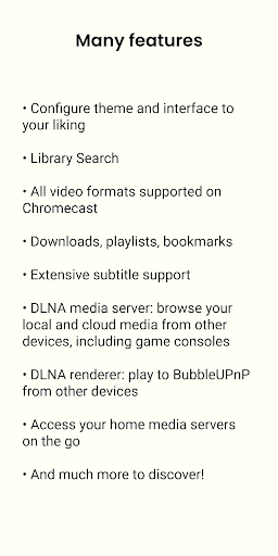 BubbleUPnP UPnP/DLNA License screenshot