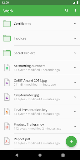 Cryptomator screenshot