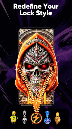 Zipper Lock Screen & Wallpaper screenshot