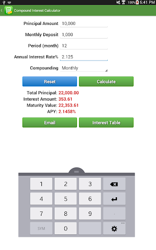 Financial Calculators Pro screenshot