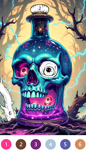 Macabre Color Paint By Number screenshot