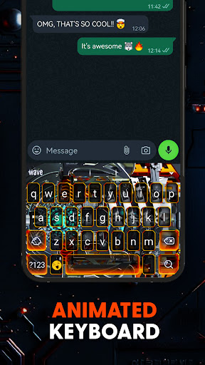 Futuristic 3D Tech Wallpaper screenshot