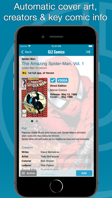 CLZ Comics comic book database screenshot