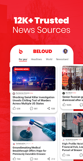 Beloud: News & Free Speech screenshot
