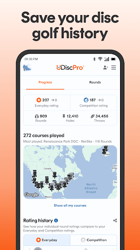 UDisc Disc Golf App screenshot