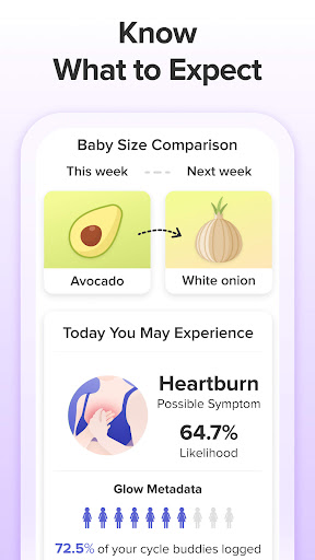 Pregnancy Tracker App | Glow screenshot