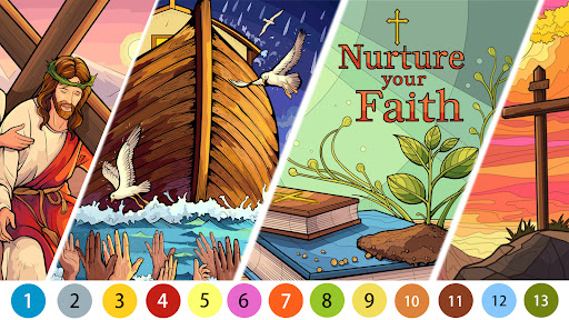 Bible Color Paint By Number screenshot