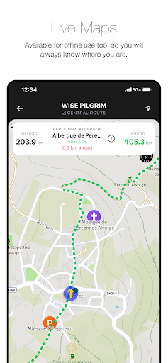 Wise Pilgrim Camino Portugués screenshot