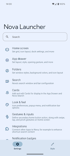 Nova Launcher screenshot