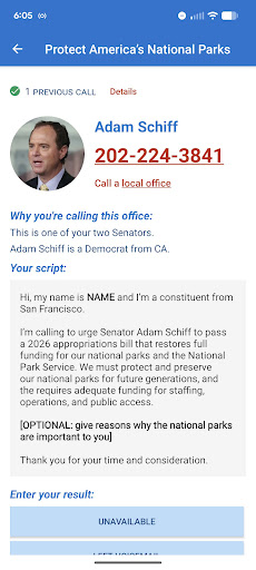 5 Calls: Contact Your Congress screenshot