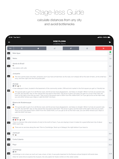 Wise Pilgrim Camino Portugués screenshot