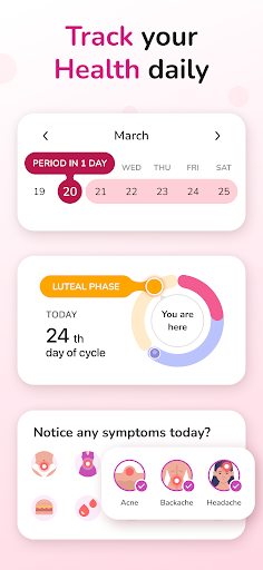Period Tracker and Calendar screenshot