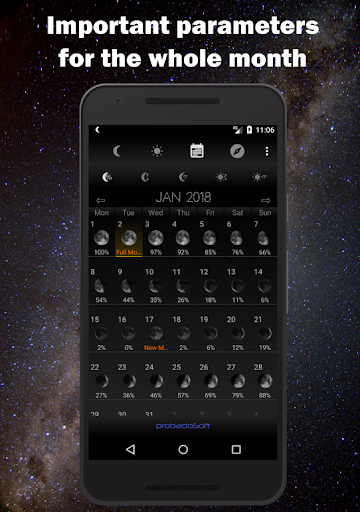 Moon Phase Calendar screenshot