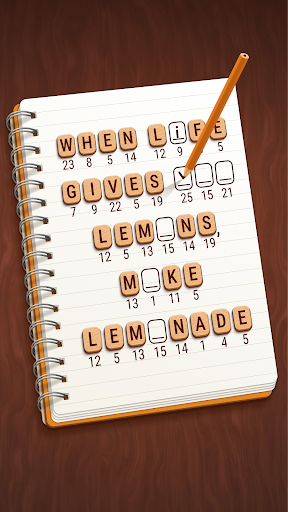 Colorwood Words - Cryptogram screenshot