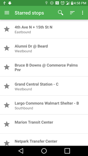 OneBusAway screenshot