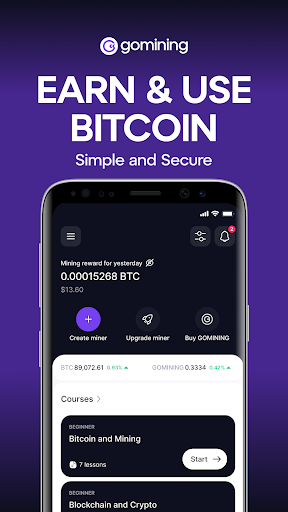 GoMining: Mining, Using BTC screenshot