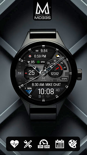 MD335 Hybrid watch face screenshot