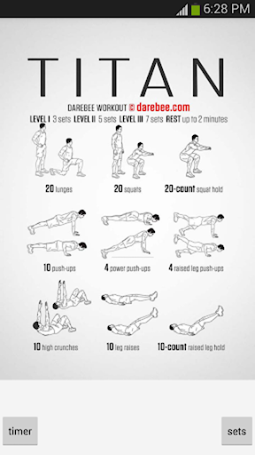 Pocket Workouts Champion V2 screenshot